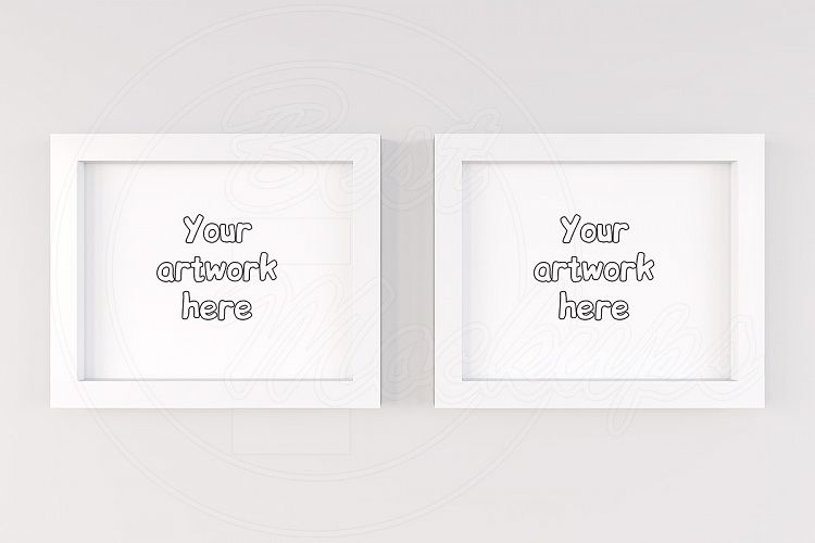 Set of 2 mock frames display artwork