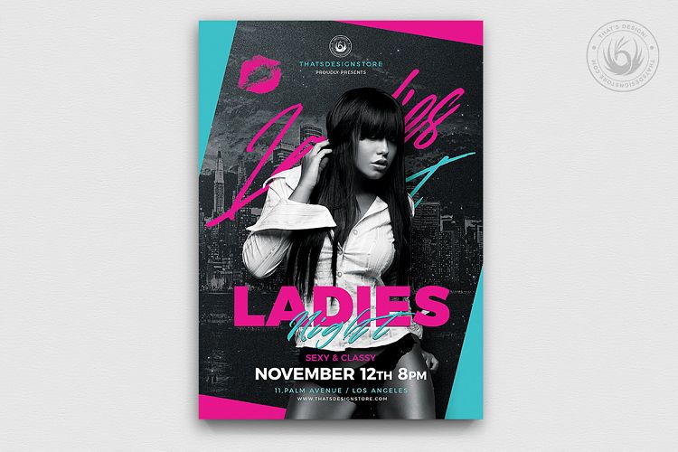 Ladies Night Flyer Template V8