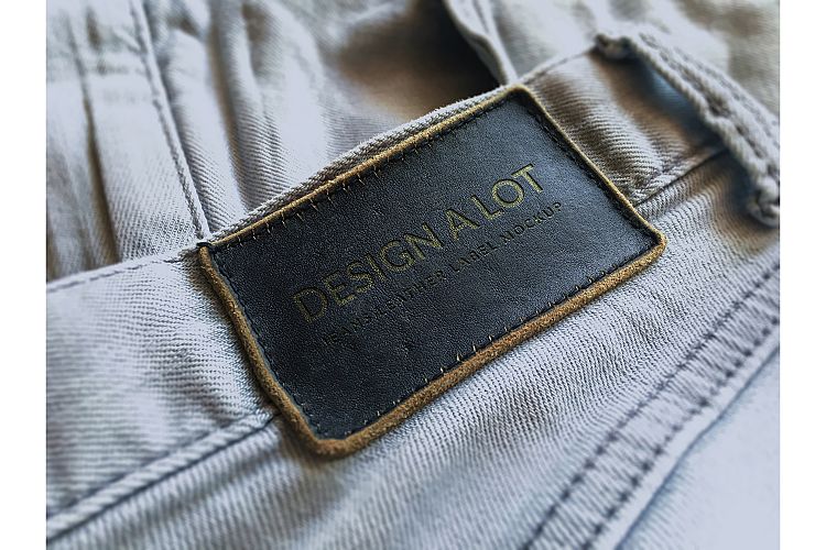 Engraved Dark Brown Leather Label