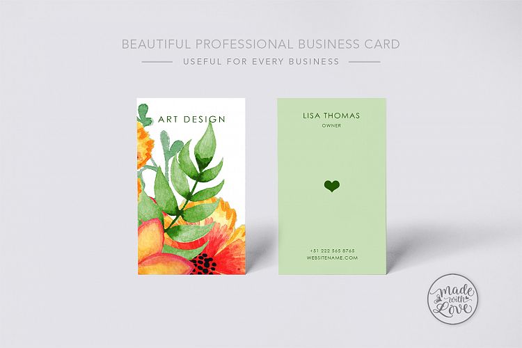 Beautiful creative art business Card