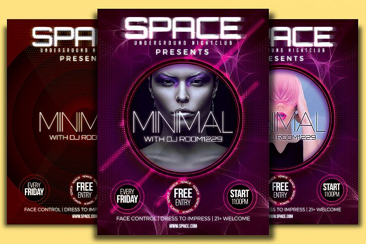 Space Minimal Flyer Template