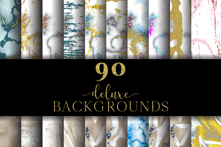 90 Deluxe Backgrounds Digital Paper