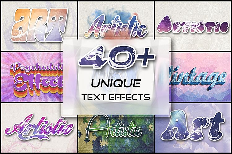 40 Unique Text Effects To Trendify Your Designs