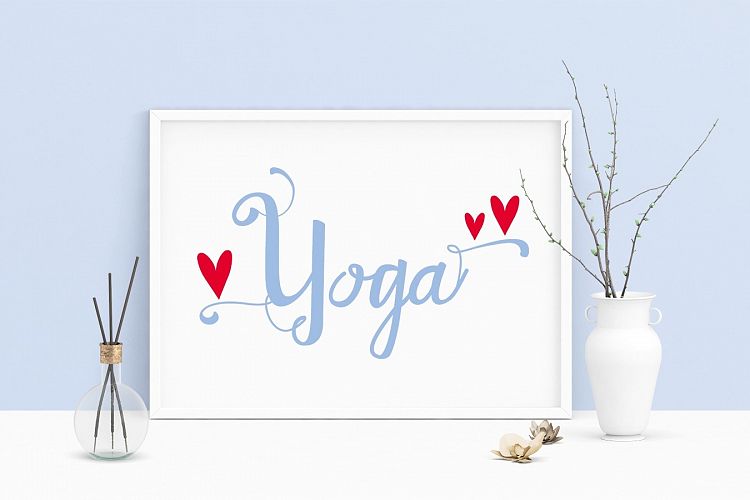 Saying Yoga Printable Art, Wall Art, .PDF, Typography, Decor