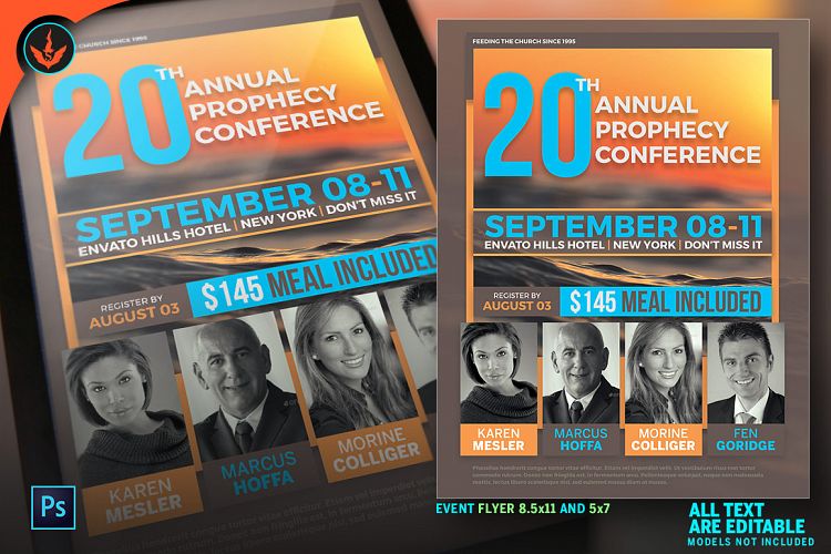 Annual Prophecy Conference Flyer Template 