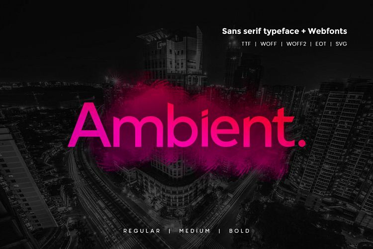 Ambient - Modern Typeface WebFonts