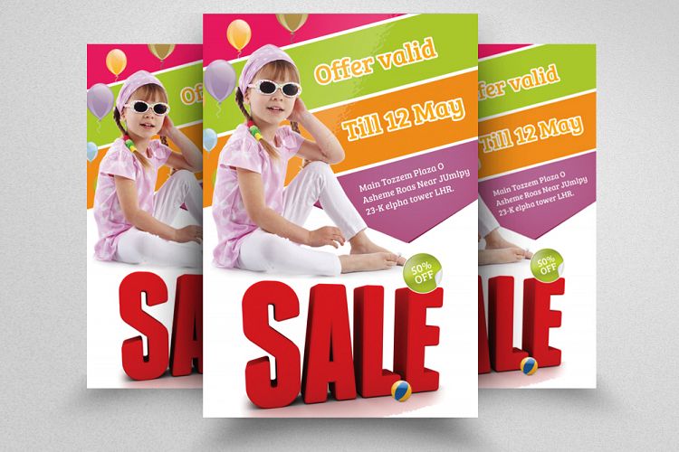 Kids Shopping Sale Offer Flyer