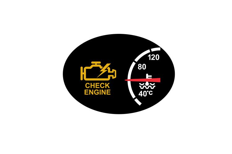 Check Engine Warning Symbol Icon