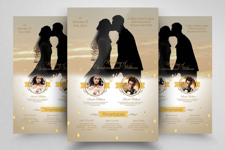 Elegent Wedding Invitation Flyer