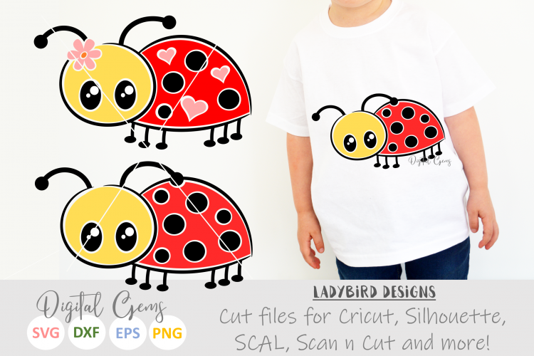 Mr and Mrs Ladybird SVG / EPS / DXF / PNG files