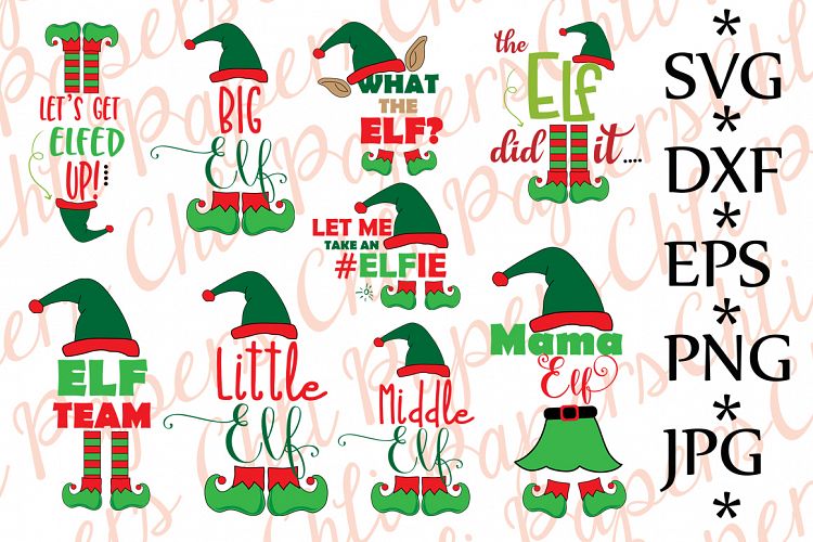 Bundle elf Svg, CHRISTMAS BUNDLE SVG