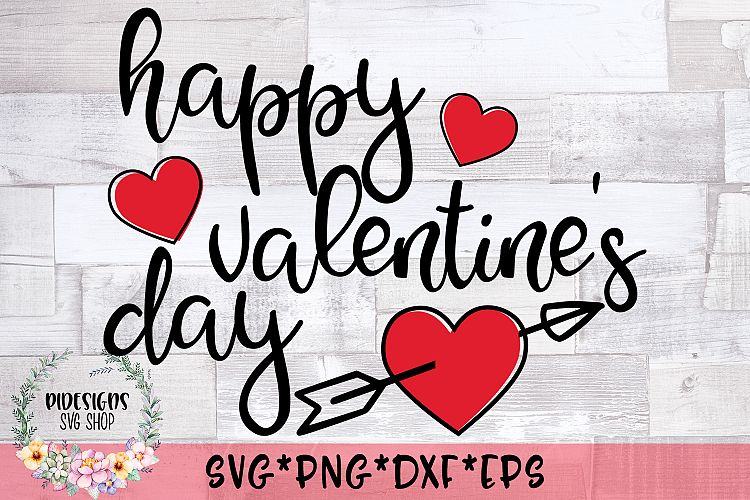 Happy Valentines Day SVG Cut File