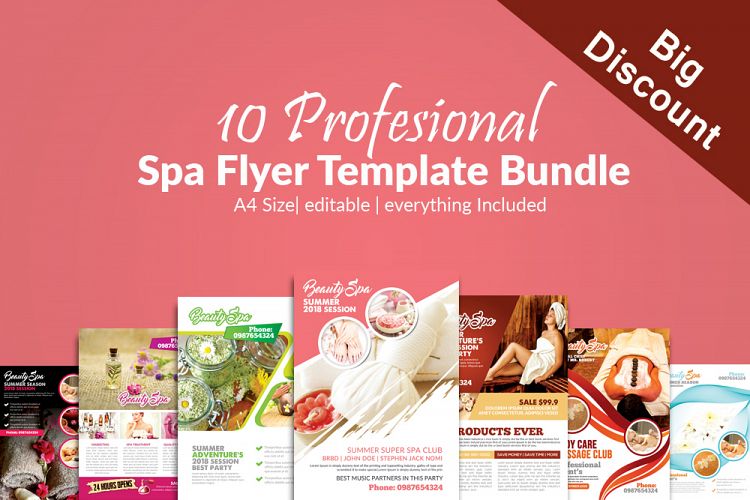 10 Spa   Skin Care Centre Flyer Bundle