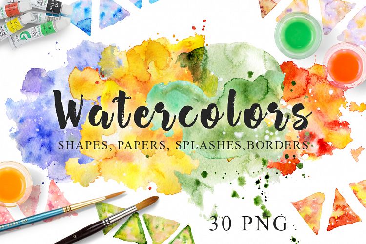 Watercolor Texture Clipart Watercolor background Hand drawn Watercolor clipart Digital paper Watercolor splash Blot Drop Scrapbooking PNG