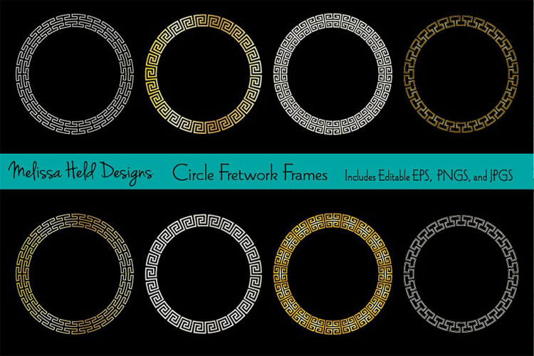 Circle Fretwork Frames