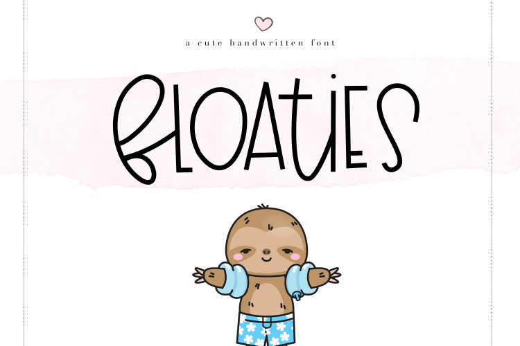 Floaties - A Cute Handwritten Font