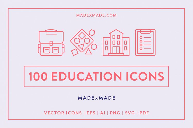 Line Icons - Education 