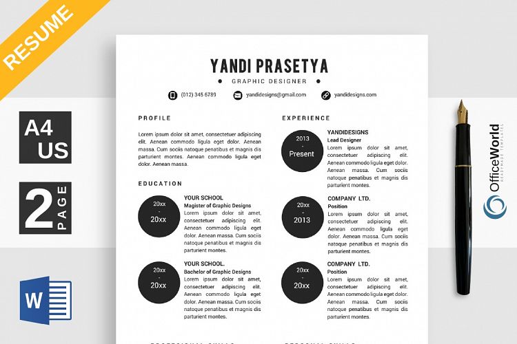 Baller Simple Resume / CV
