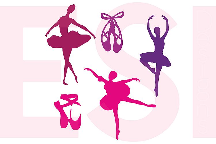 Ballet / Ballerina Silhouette Designs Set