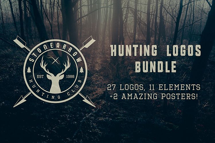 Vintage Hunting Emblems Bundle