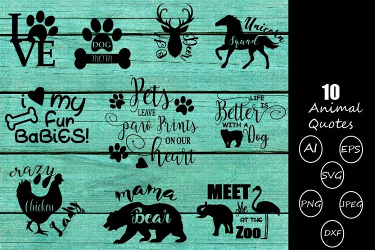 Animal quotes svg cutting files | fall quotes svg cutting