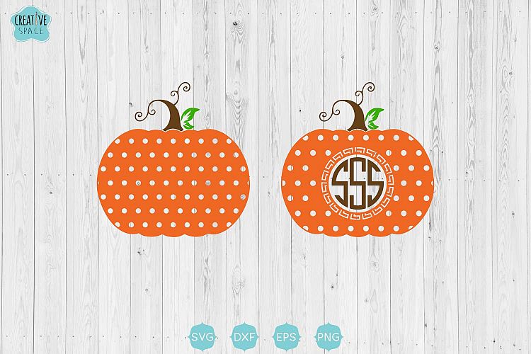 Polka Dots Pumpkin Svg, Pumpkin Svg