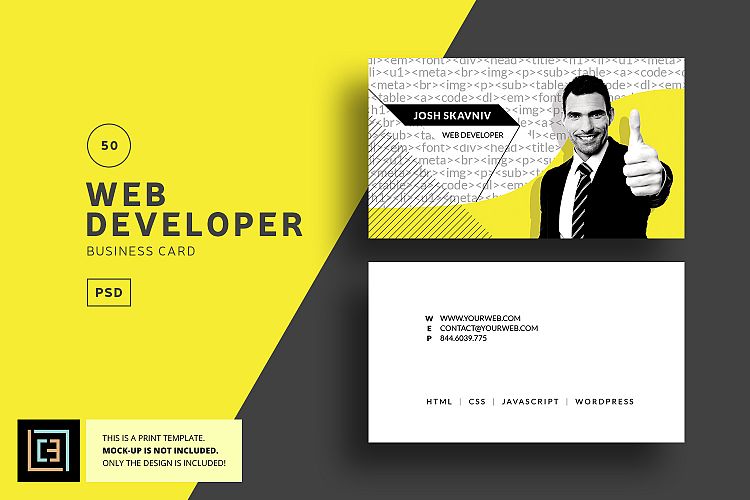 Web Developer Business Card - BC050
