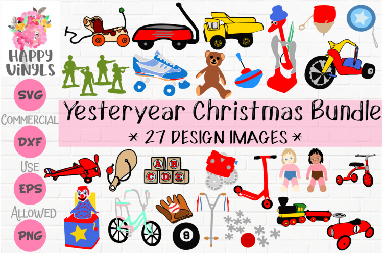 LIMITED TIME PRICE! YESTERYEAR CHRISTMAS SVG BUNDLE