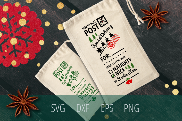 Santa Sack SVG Cut File