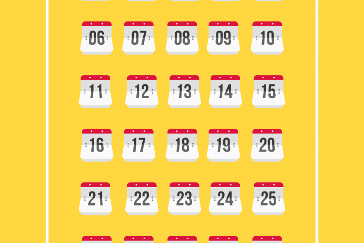 Calendar Number Iconset