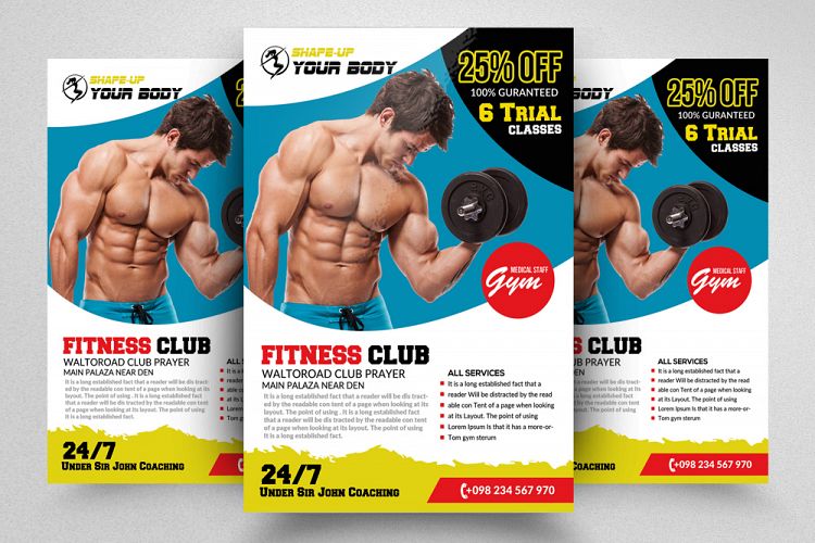 Body Fitness Flyer Template