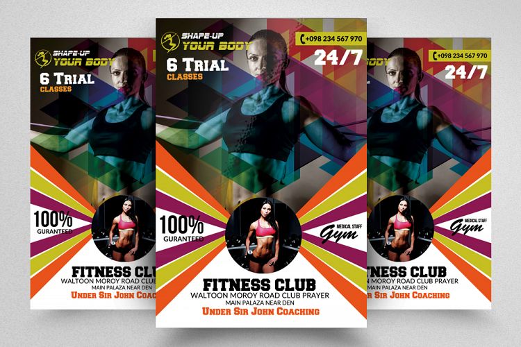 Health   Fitness Club Flyer
