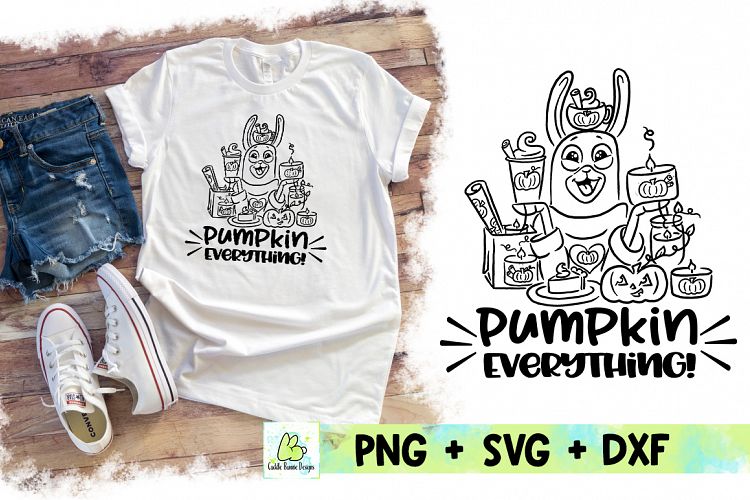 Llama Pumpkin Spice Everything SVG