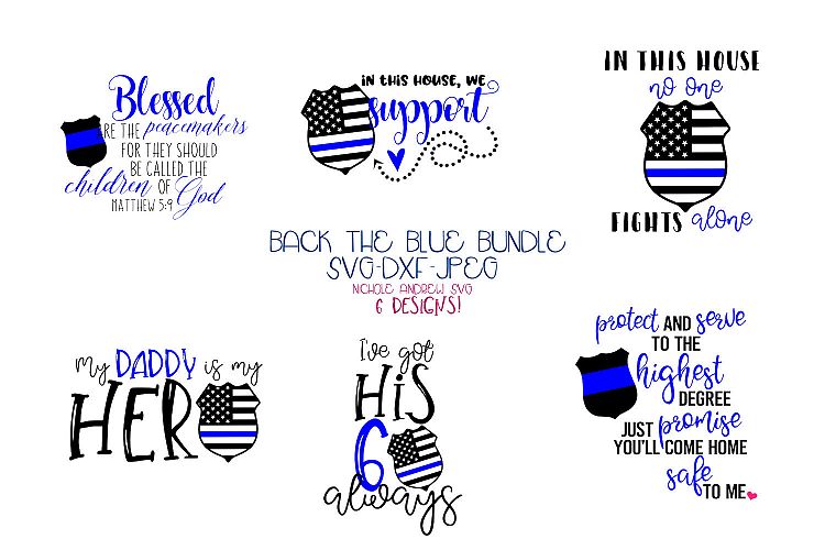 Back the blue - Police SVG bundle for Crafters