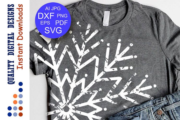 Download Snowflake svg Grunge shirt svg files Merry Christmas ...