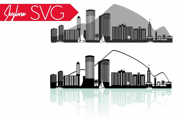 Honolulu SVG, Hawaii SVG, City Vector Skyline,  silhouette USA city, SVG, JPG, PNG, DXF, CDR, EPS, AI