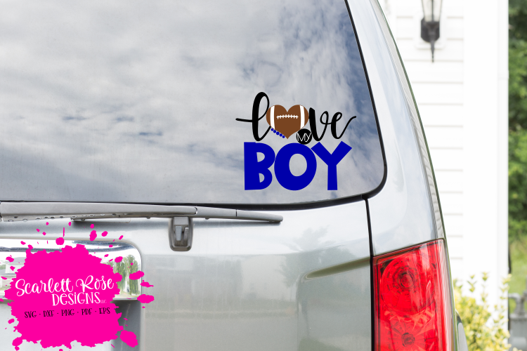 Love my Boy - Football SVG