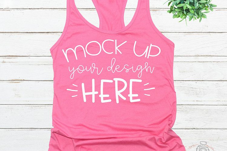 Mock up Next Level 1533 Hot Pink Mockup