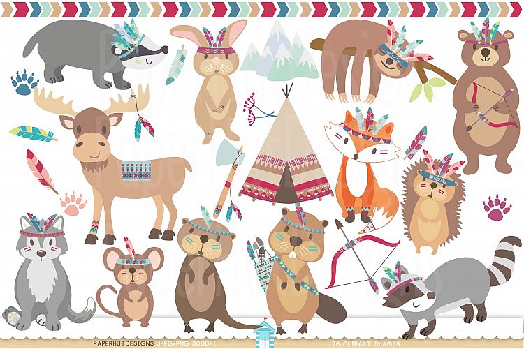 Woodland Forest Animals Clipart