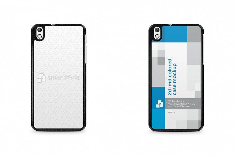 HTC Desire 816 2d IMD Colored Mobile Case Design Mockup 2014 example image 1