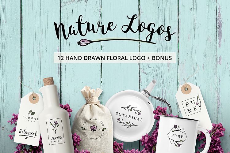 Nature & floral logos + BONUS