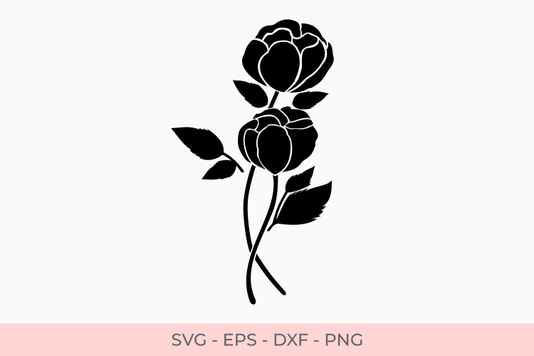 Flowers Silhouette Svg, Florals Silhouette Svg, Silhouette Svg, Flower