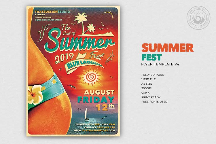 Summer Fest Flyer Template V4