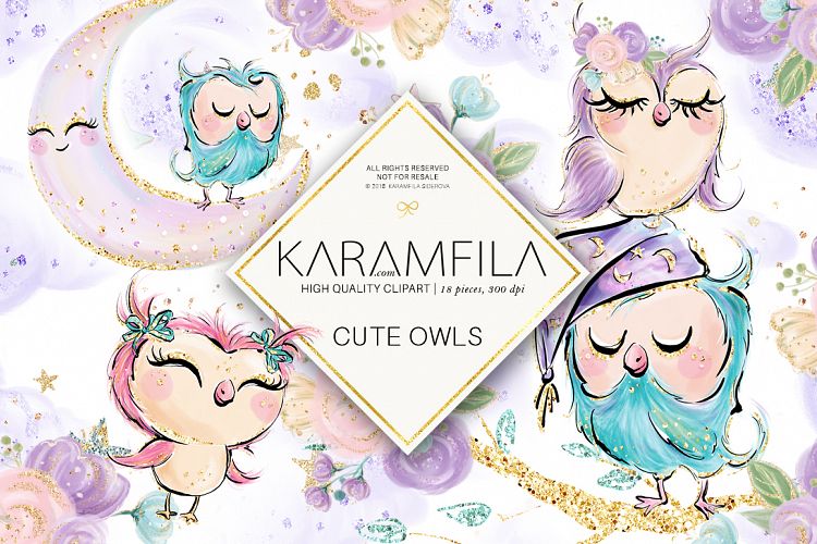 Cute Owls Clipart