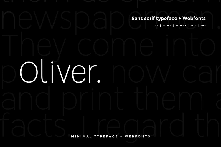 Oliver - Modern Typeface WebFont