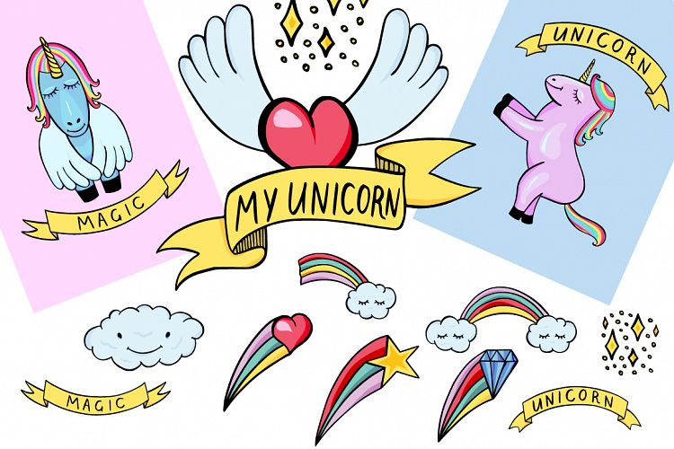 My Unicorn - cute illustration