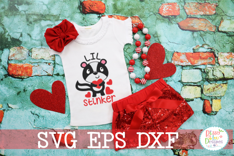 Lil Stinker Valentine svg dxf eps - cutting file