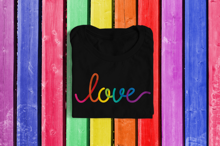 Rainbow Love SVG File Cutting Template