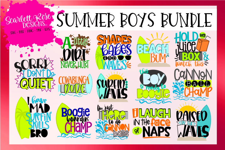 Summer Boys SVG Bundle