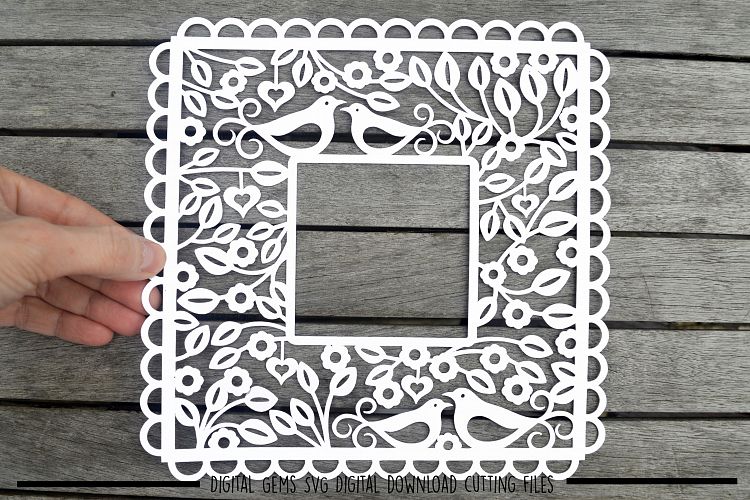 Download Frame paper cut SVG / DXF / EPS files